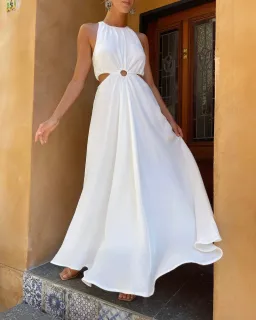 Sheike Gallery Dress White Size 16 for rent on The Volte - image 2