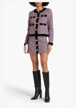 Rebecca Vallance Basinger Tweed Mini Skirt Print UK/AU 12 for rent on The Volte - image 1