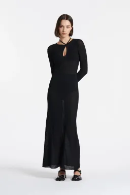 Sir the Label Emmeline Halter Long Sleeve Dress Black Size 1 / AU 8 for rent on The Volte - image 1