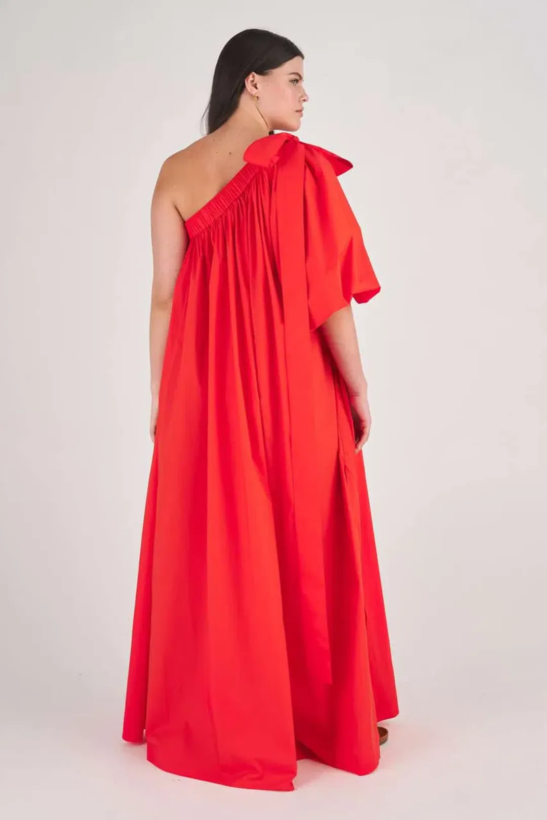 Oroton One Shoulder Dress Red Size AU 8 for rent on The Volte - main image