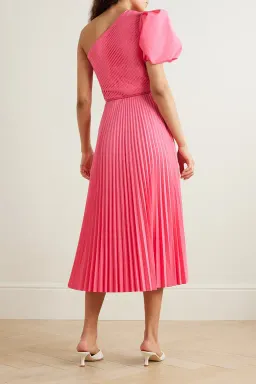 Rebecca Vallance Rosa One Shoulder Midi Dress Pink Size 12 for rent on The Volte - image 6