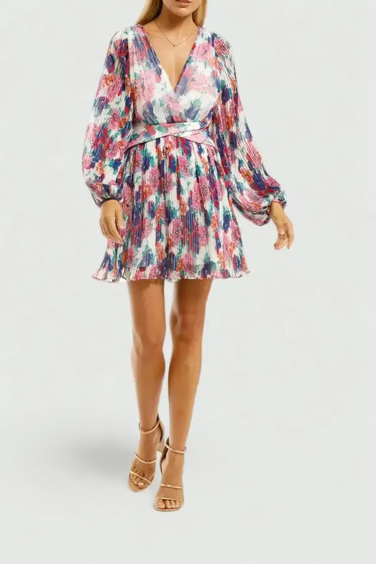 Talulah Always You Mini Dress in Floral Fantasia Print Size 14 - Image 1