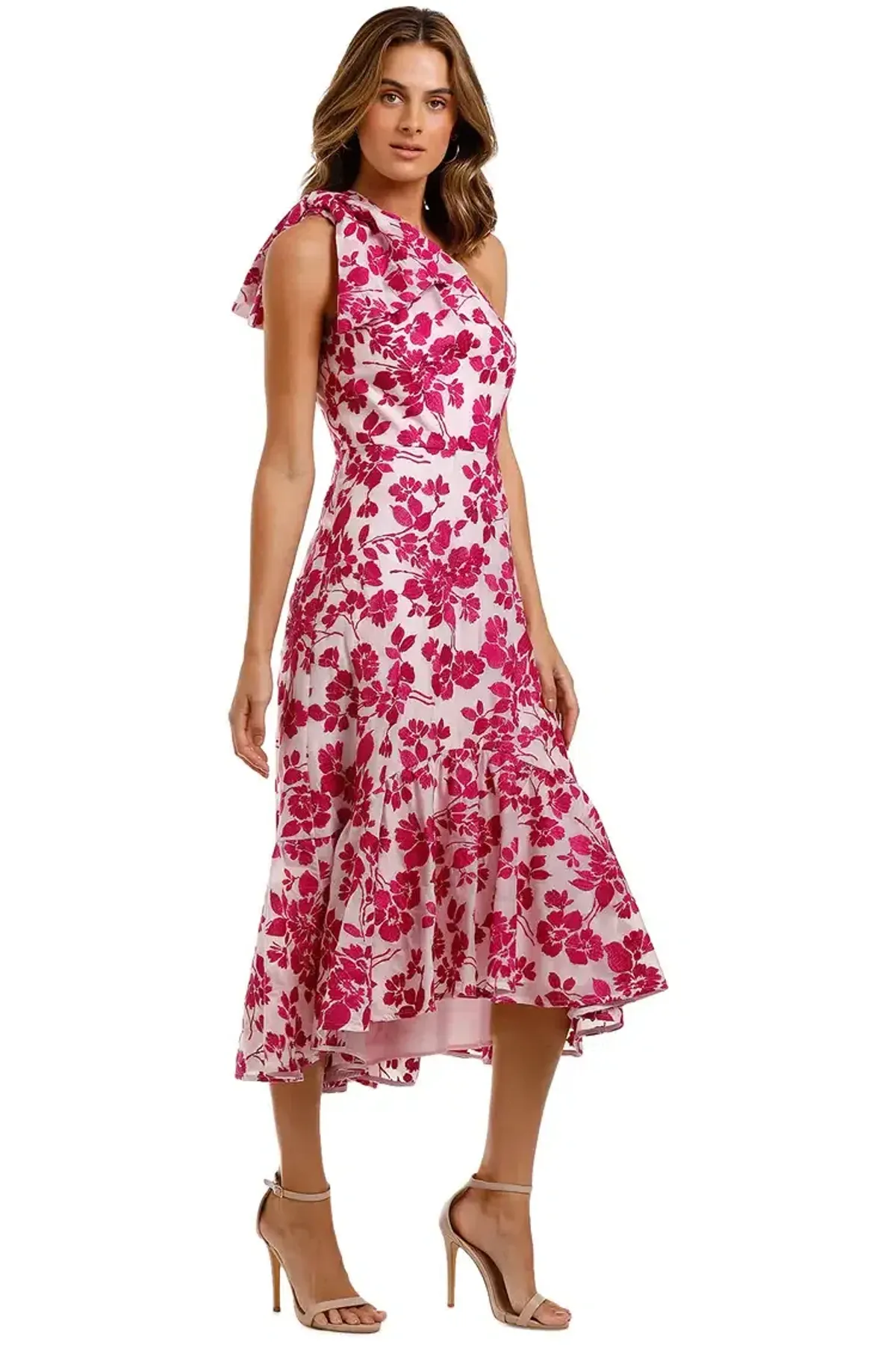 Talulah Les Saison Midi Dress Pink Size 14 - Image 2