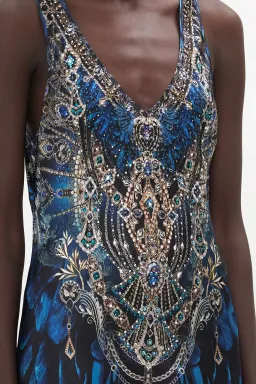 Camilla Ground Control Bias Cut Tank Dress Blue Size 16 for rent on The Volte - image 6