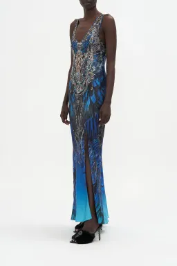 Camilla Ground Control Bias Cut Tank Dress Blue Size 16 for rent on The Volte - image 4