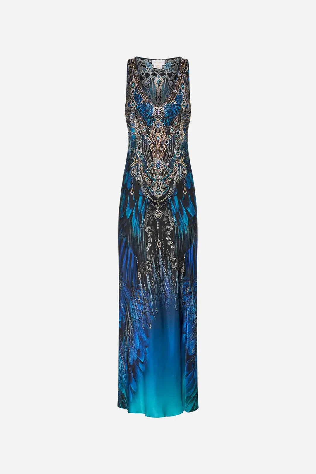 Camilla Ground Control Bias Cut Tank Dress Blue Size 16 for rent on The Volte - main image