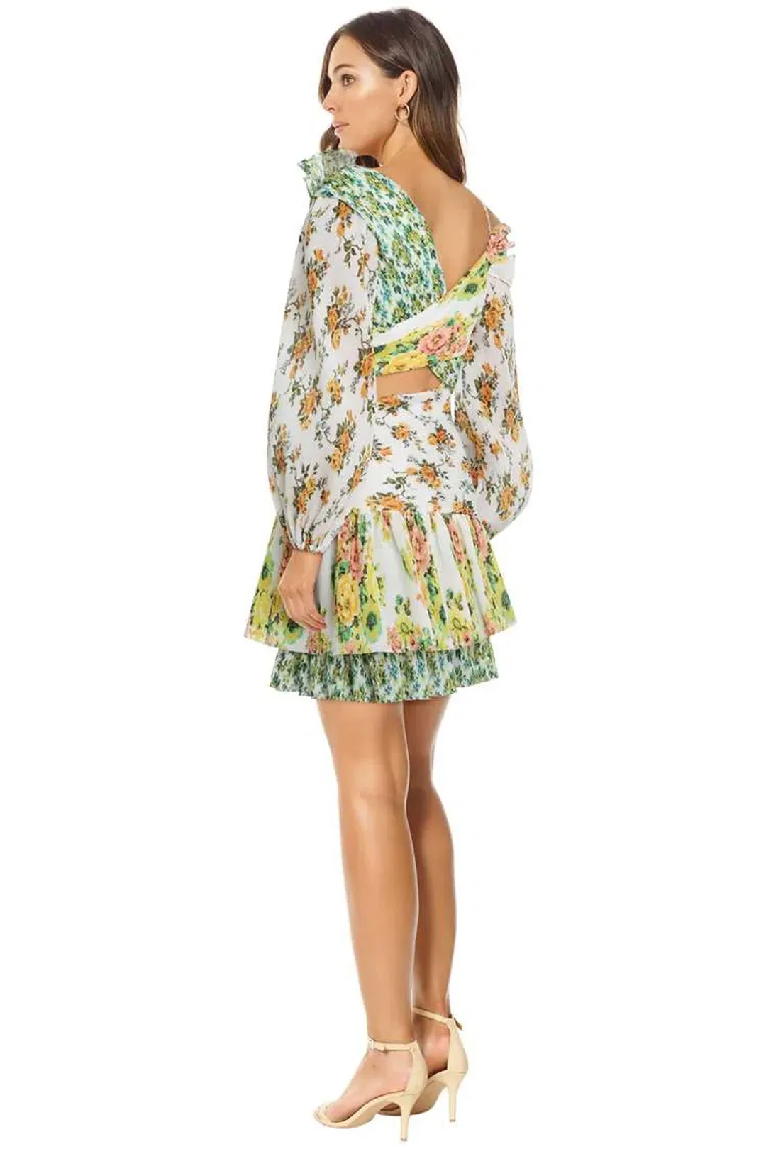 Zimmermann Golden Surfer Dress Spliced Size 2 / AU 12 for rent on The Volte - main image