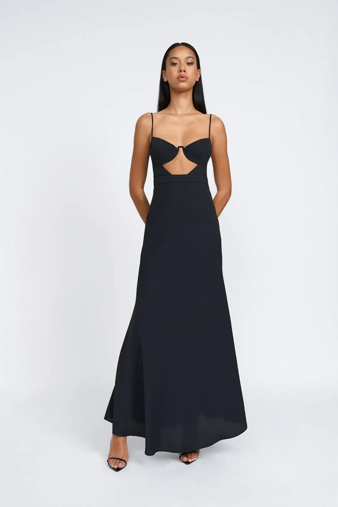 By Johnny Diandra Maxi Dress Black Size 6 for rent on The Volte - main image