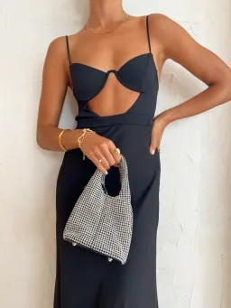 By Johnny Diandra Maxi Dress Black Size 6 for rent on The Volte - image 4