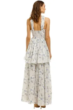 AJE Fraser Maxi Dress in Cream Print Size 8 for rent on The Volte - image 3