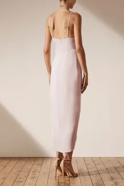 Shona Joy Luxe Tie Front Cocktail Dress Porcelain Size 10 for rent on The Volte - image 3