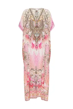 Camilla Deco Darling Slim Fit Kaftan With Split Print One Size for rent on The Volte - image 3