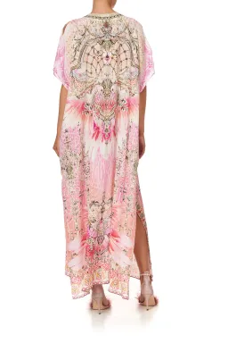 Camilla Deco Darling Slim Fit Kaftan With Split Print One Size for rent on The Volte - image 2
