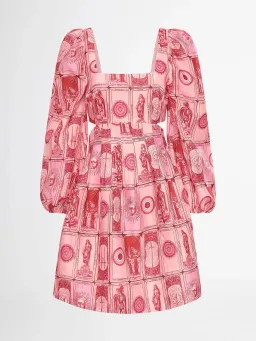 Sheike Fortune Teller Mini Dress Pink Size 6 for rent on The Volte - image 3