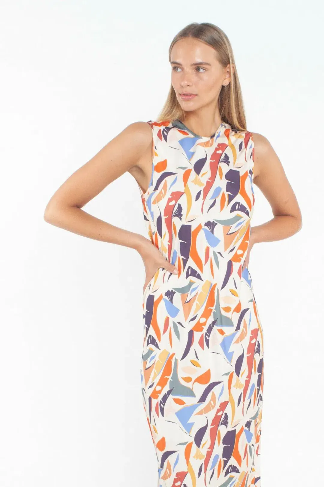 Third Form L'artiste Bias Maxi Dress Multi Print Size 8 for rent on The Volte - main image