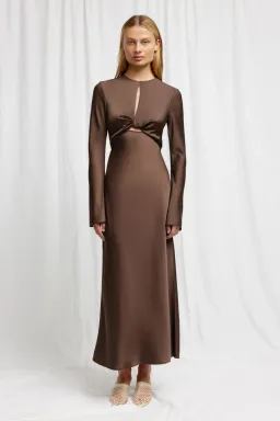 Significant Other Molly Dress Chocolate Brown Size 12 for rent on The Volte - image 1