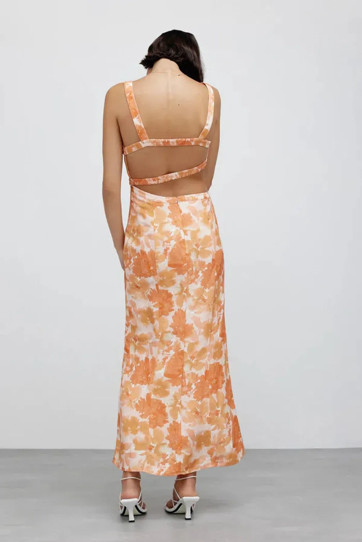 Significant Other Elena Cut Out In Scarlet Poppy Print Size 10 - Image 4