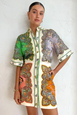 Alemais Trippy Troppo Mini Dress Print Size 10 for rent on The Volte - image 2