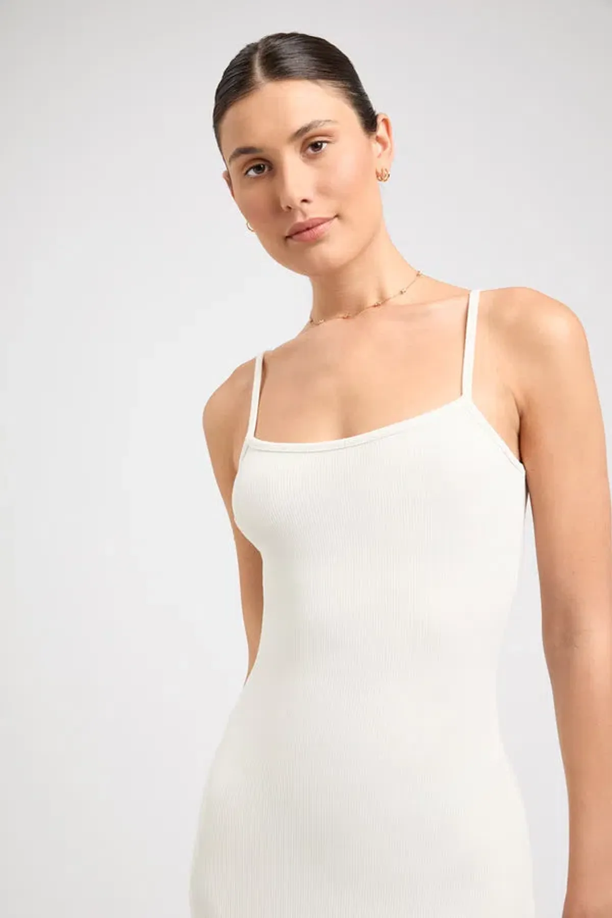 Kookai Layla Long Dress Coconut Milk White Size 6 - Image 2