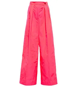 Dries Van Noten Organza High-rise Wide-leg Pants Pink Size 10 for rent on The Volte - image 3
