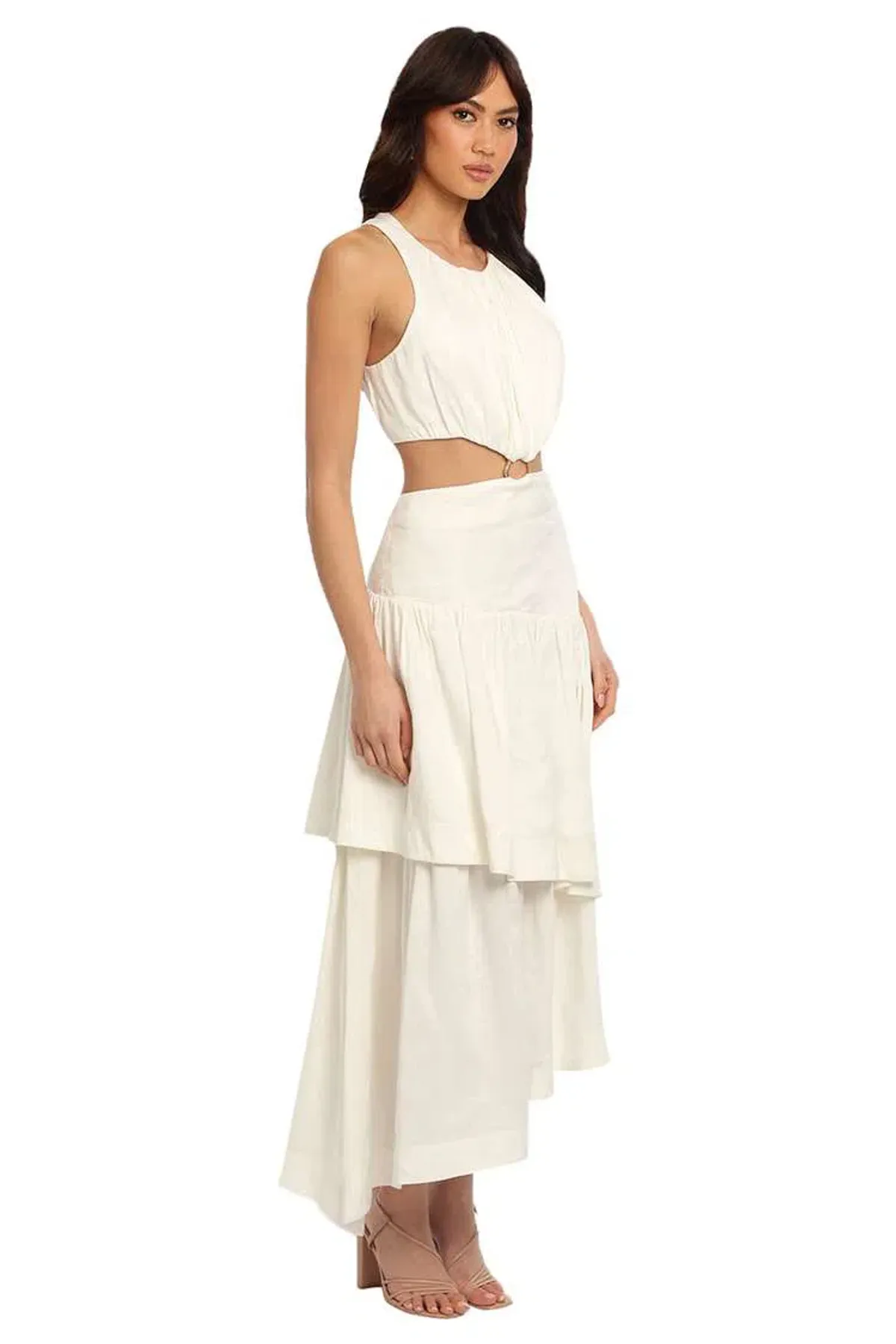 AJE Caliente Midi Dress White Size 12 - Image 2