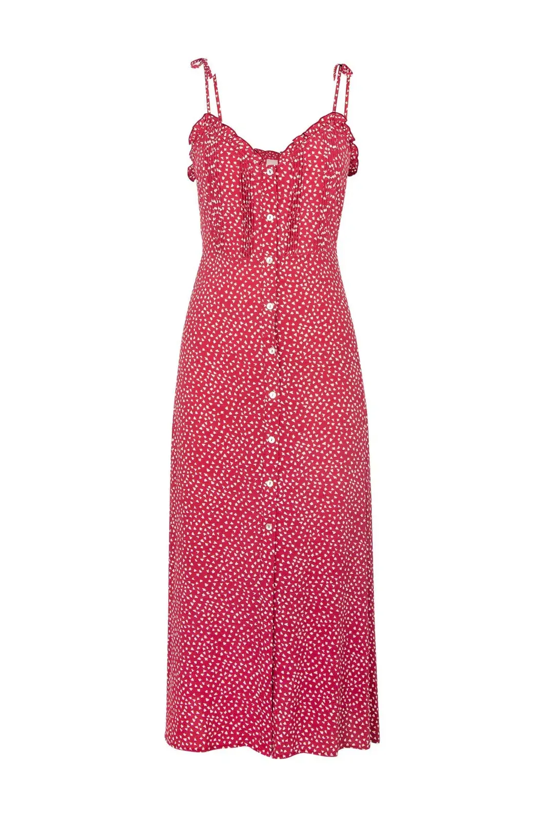 Auguste the Label River Della Midi Dress Red Size 12 for rent on The Volte - main image