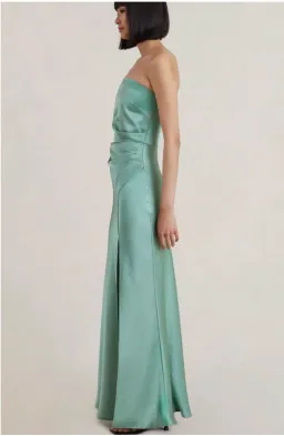 Bec & Bridge Symone Strapless Dress in Moss Green Size 8 for rent on The Volte - image 2