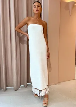 Viktoria and Woods Astrology Crochet Dress Ivory Size 2 / AU 10 for rent on The Volte - image 1