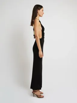 Christopher Esber Sculpted Ruched Dress Black Size 10 for rent on The Volte - image 3