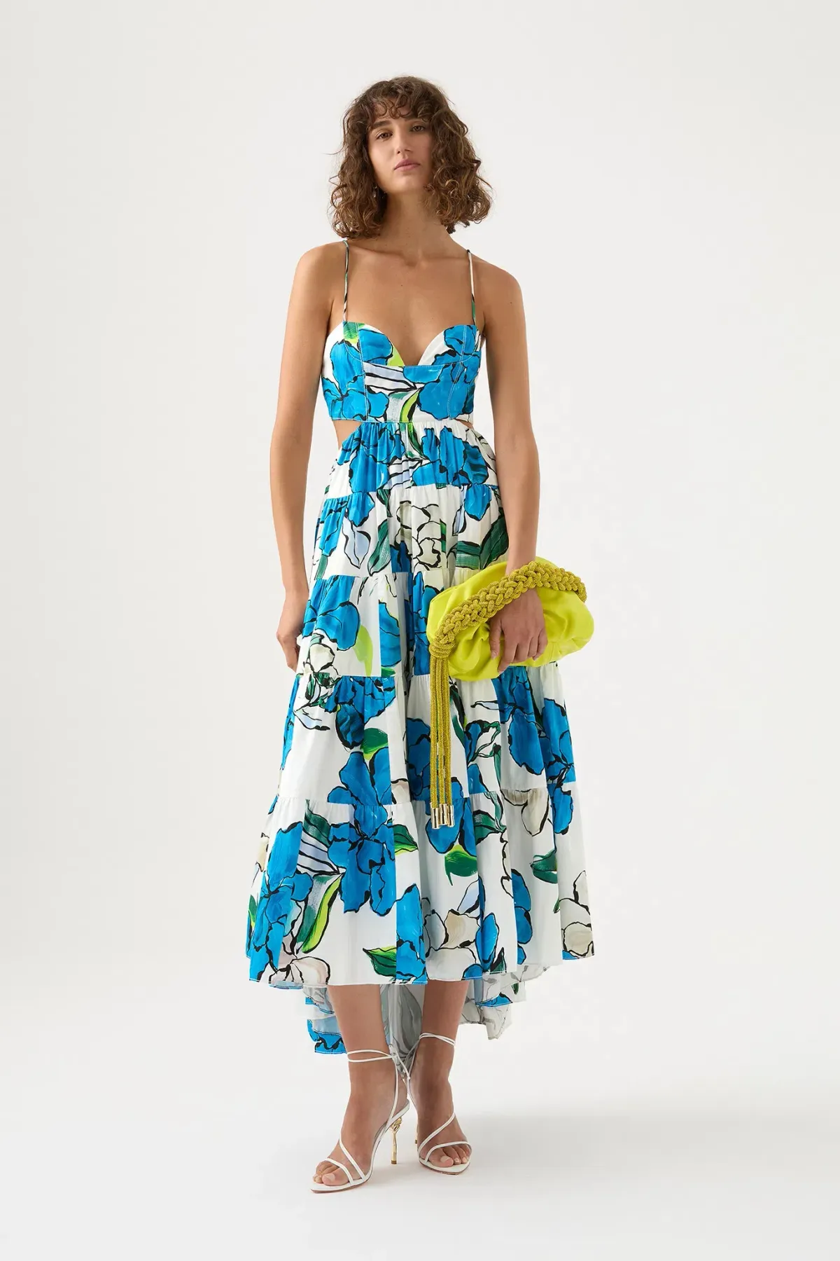 Aje Botanical Tiered Maxi Dress Floral Size 10 - Image 1