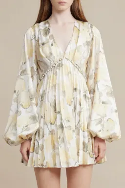 Acler Faris Dress Yellow Print Size 14 for rent on The Volte - image 2