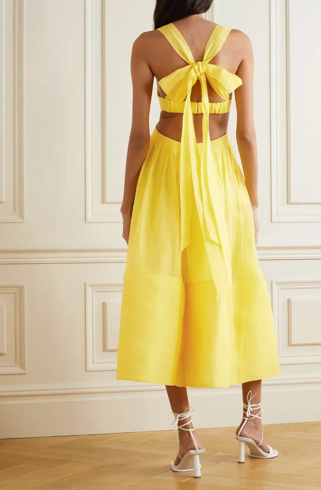 Zimmermann Botanica Bralette Gown in Sunshine Size 2/Au 12 for rent on The Volte - main image