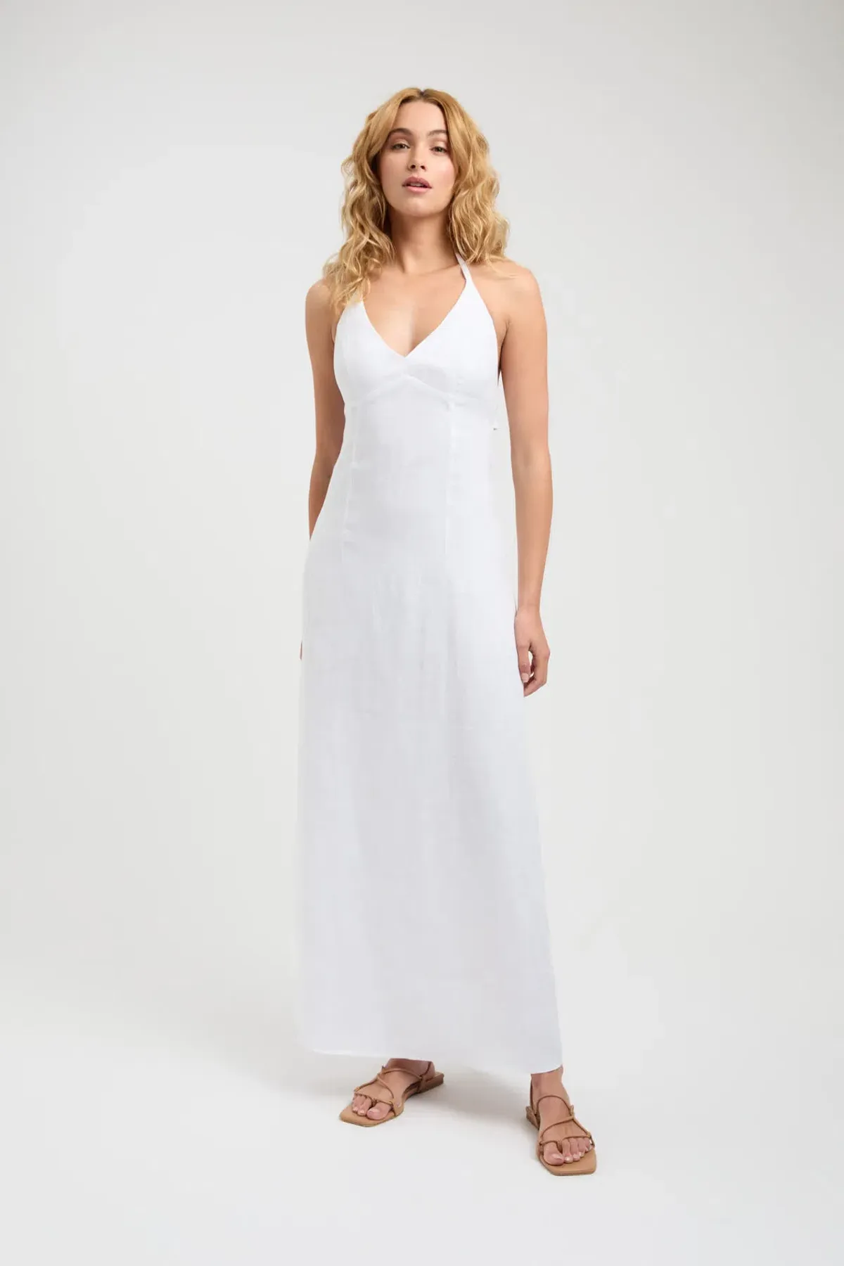 Kookai Tahiti Tied Dress White Size 6 - Image 1