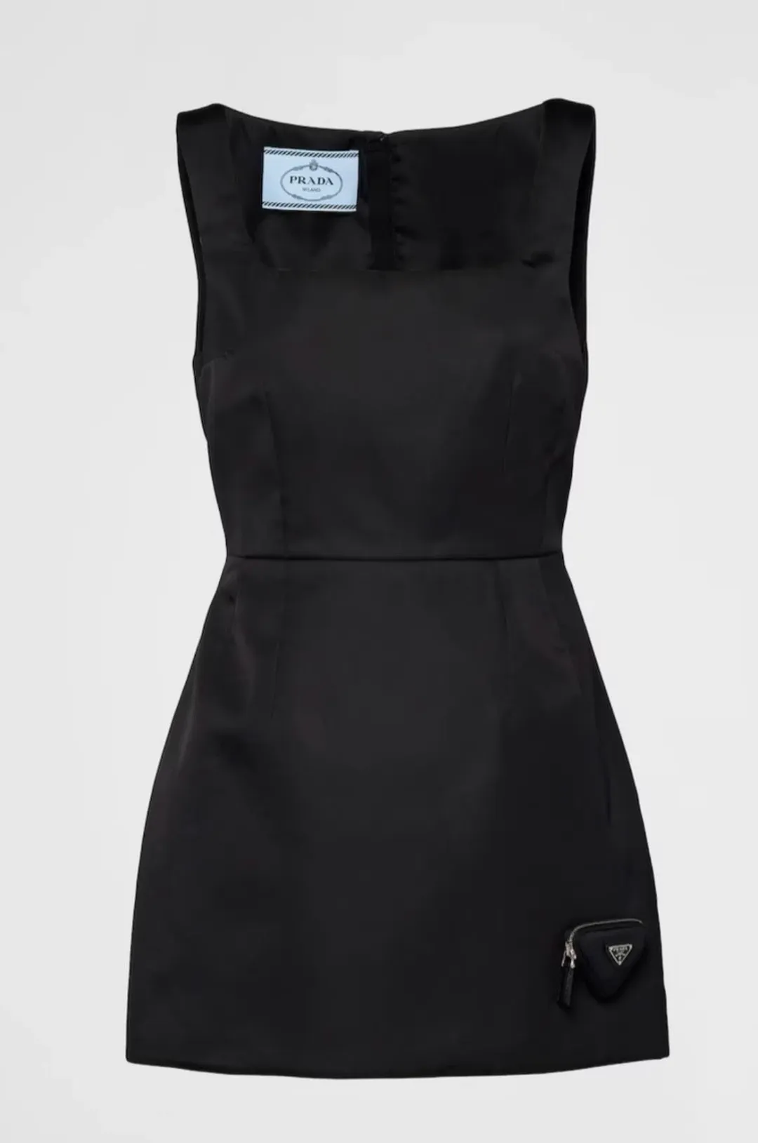 Prada Re-nylon Mini Dress Black Size Au 6 for rent on The Volte - main image