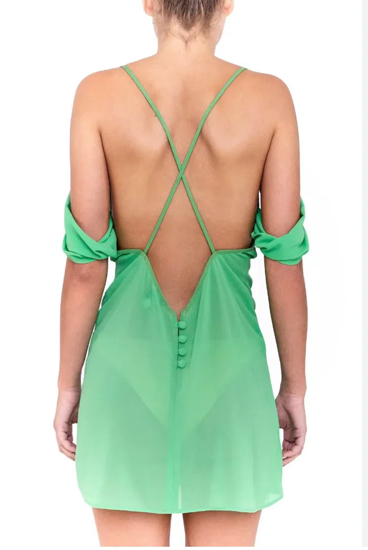 Bamba Swim Medusa Dress Green Size 8 - Image 2