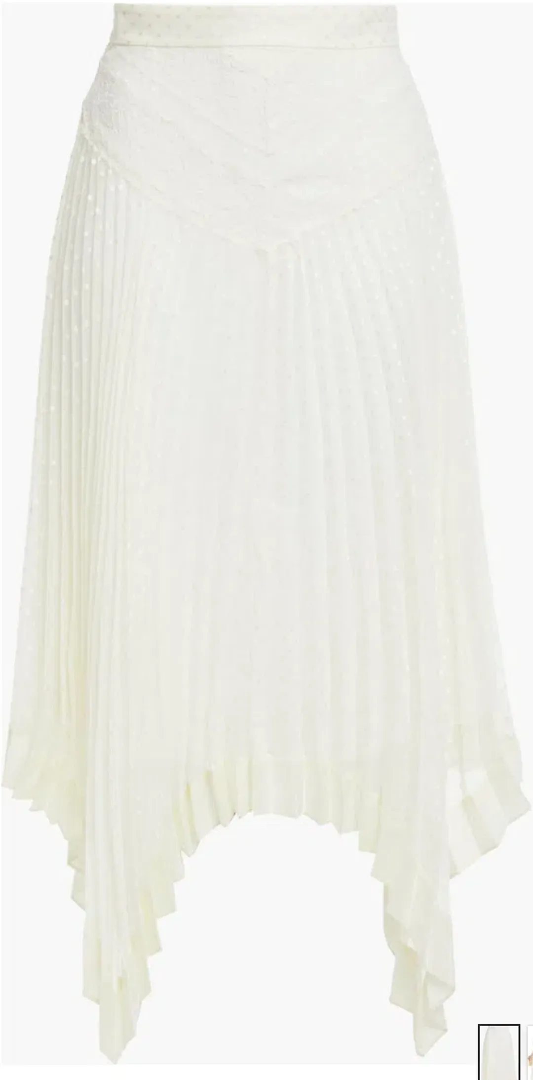 Zimmerman Espionage Lace Panelled Skirt Cream AU 8 for rent on The Volte - main image