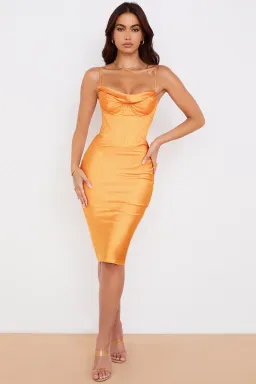 House of CB Myrna Dress Tangerine Size L/AU 12 for rent on The Volte - image 2