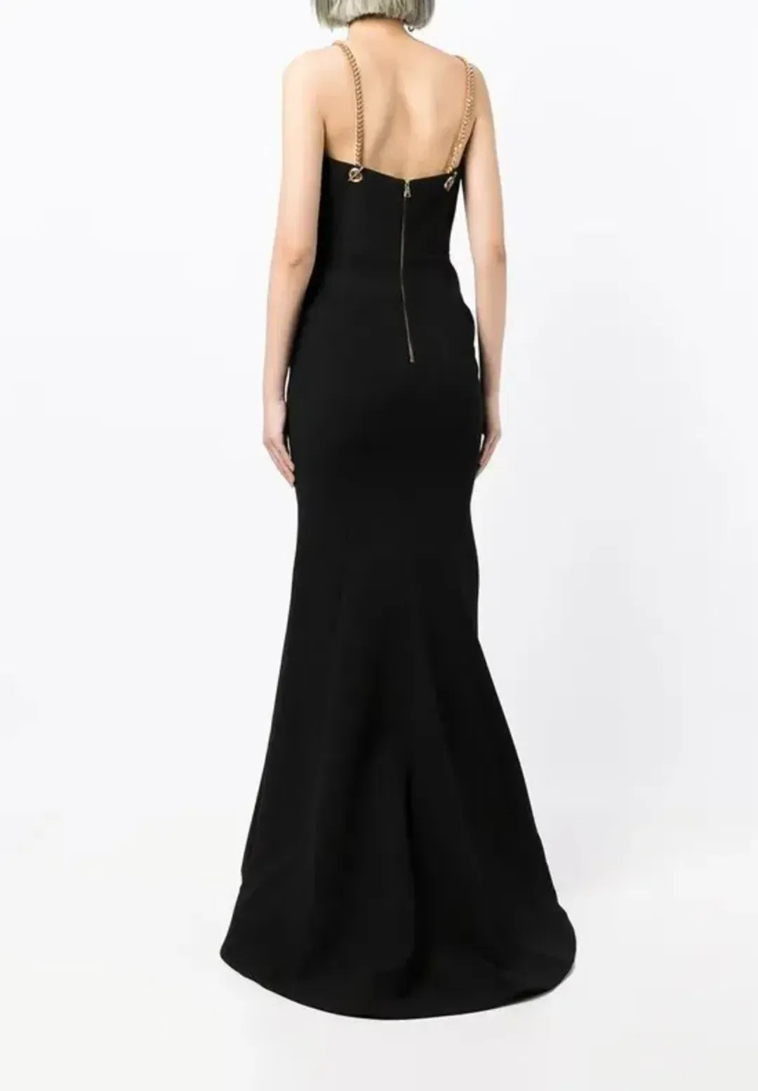 Rebecca Vallance Iman Gown Black Size 14 for rent on The Volte - main image