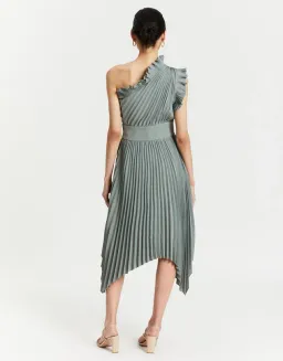 Mossman The Ladylike Dress Midi Dress Sage Green Size 12 for rent on The Volte - image 2