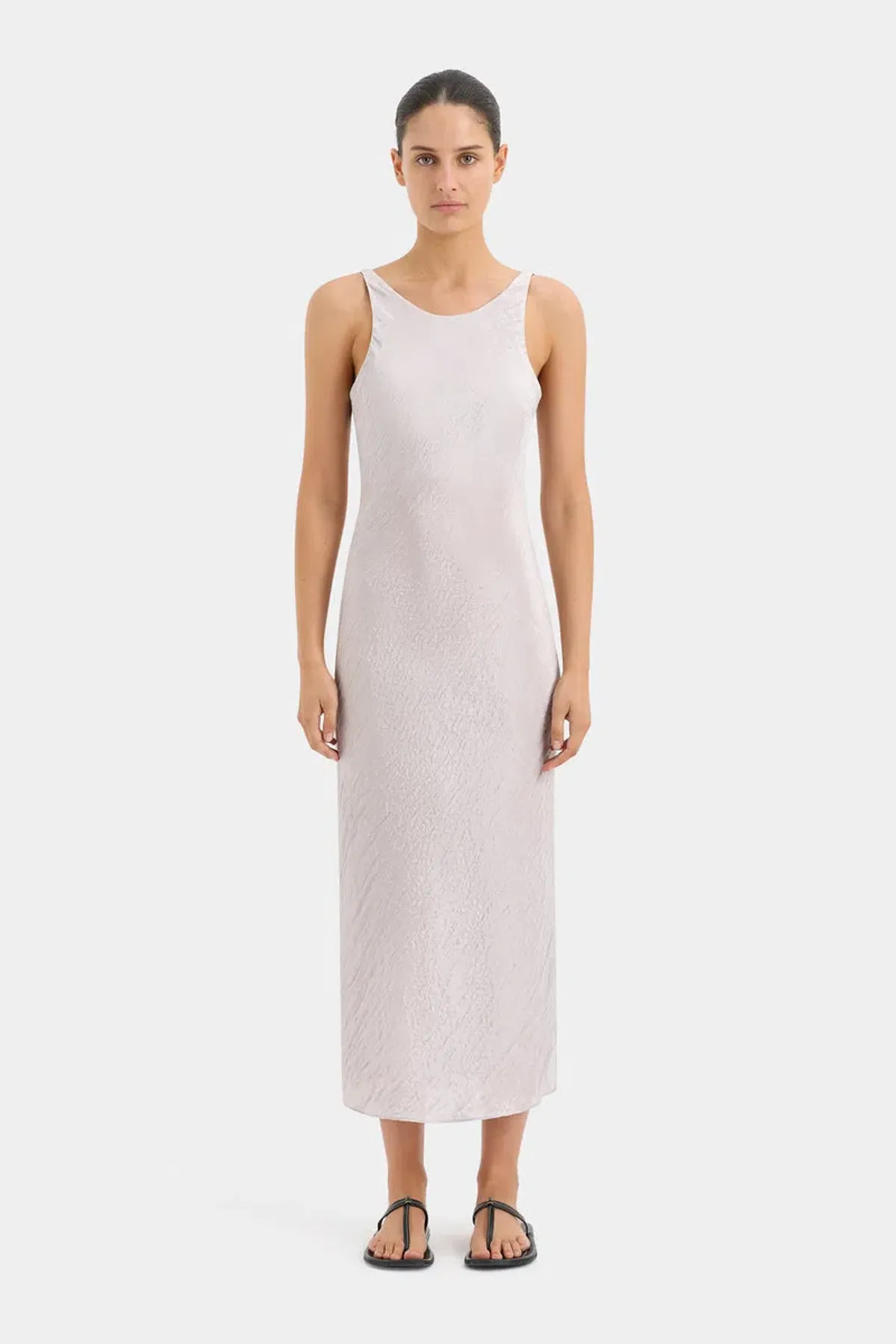 Sir the Label Ligera Bias Slip Dress Silver Size 1 / AU 8 - Image 1