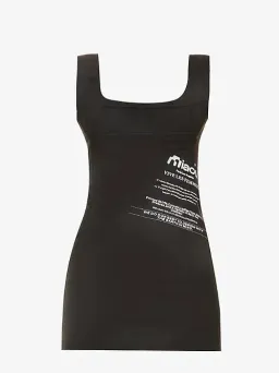 Miaou Missed Connections Dress Black Print Size 8 for rent on The Volte - image 4