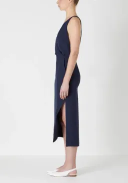 Viktoria & Woods Providence Cross Back Midi Dress Navy Size 2 / AU 10 for rent on The Volte - image 2