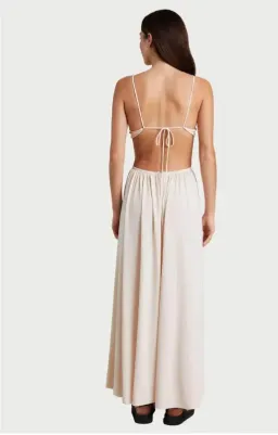 Bec & Bridge Soleil Maxi Dress in Cream Size 8 for rent on The Volte - image 2