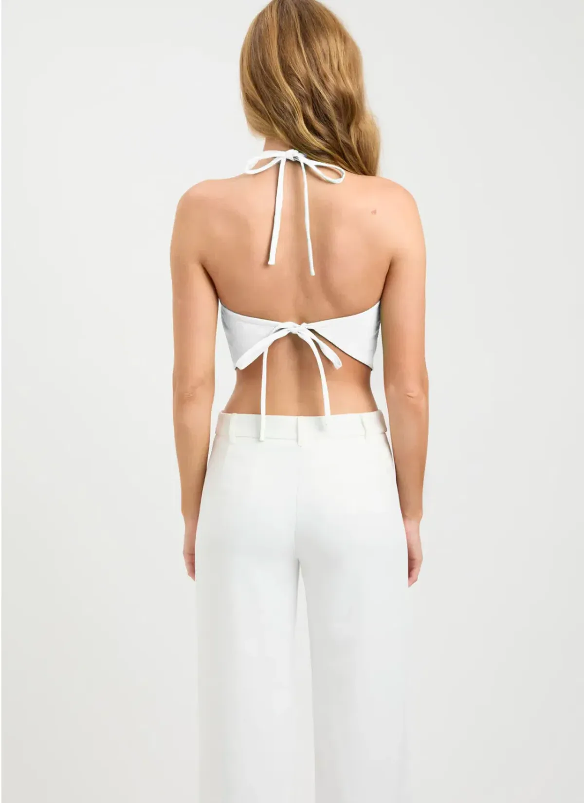 Kookai Ariel Triangle Top White Size 6 - Image 3
