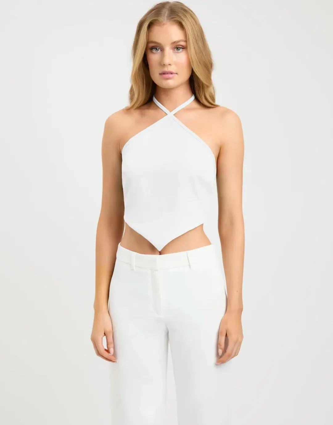 Kookai Ariel Triangle Top White Size 6 for rent on The Volte - main image