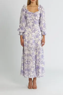 Alice McCall Mary Anne Midi Dress in Lavender Floral Size 14 for rent on The Volte - image 4
