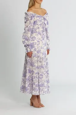 Alice McCall Mary Anne Midi Dress in Lavender Floral Size 14 for rent on The Volte - image 2