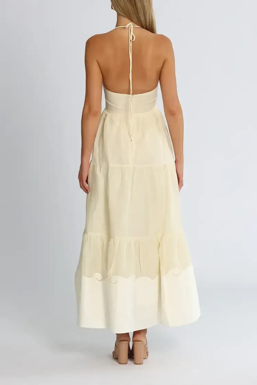 Alice McCall Marie Midi Dress in White Size 14 for rent on The Volte - main image