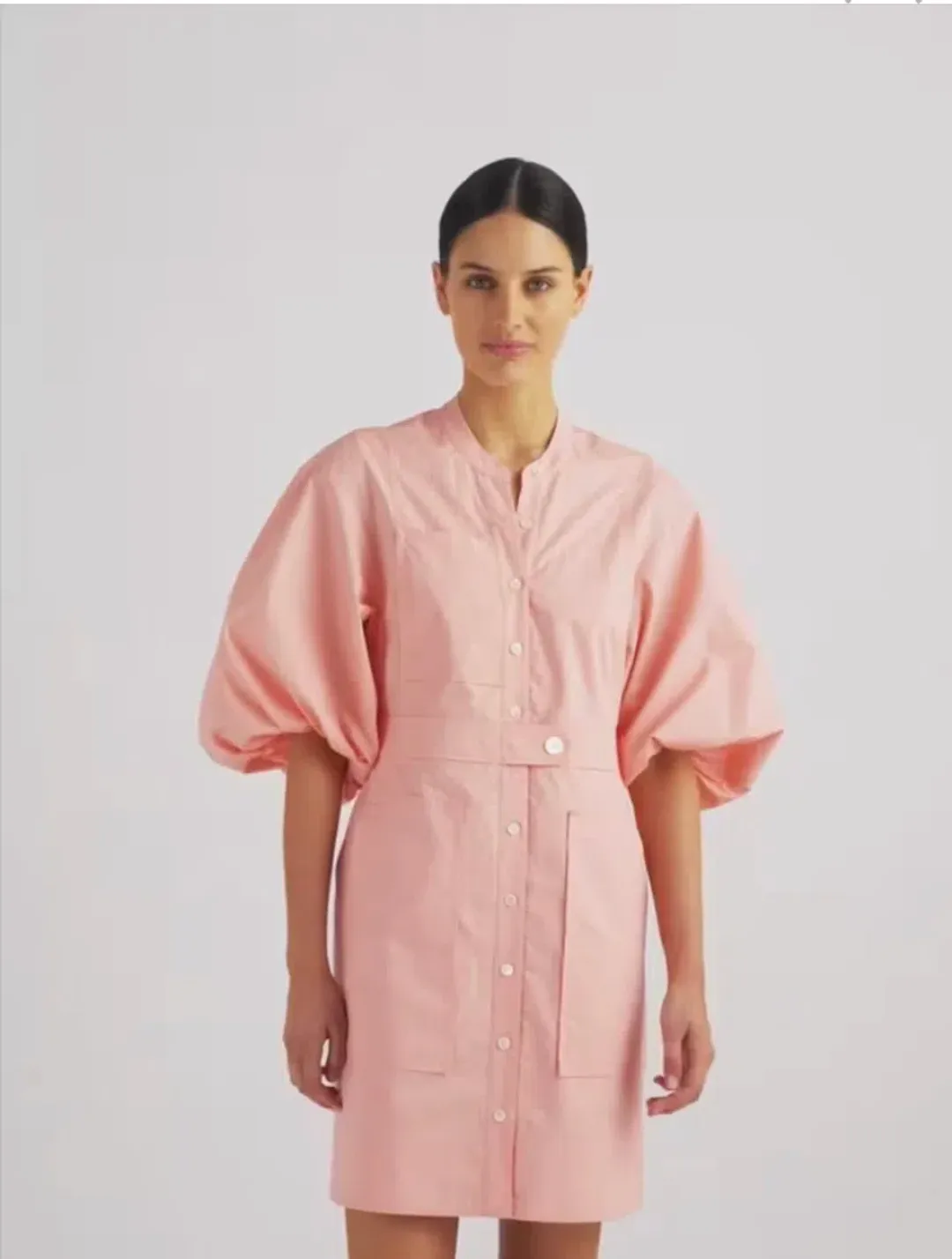 Oroton Short Utility Dress in Primrose Size 10 for rent on The Volte - main image