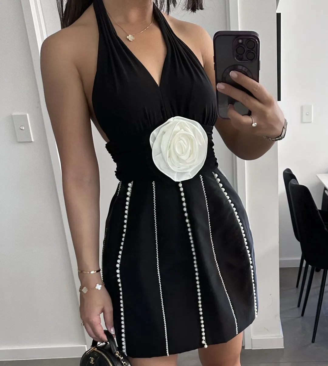 Eliya The Label Bethani Mini Dress Black Size XS / AU 6 for rent on The Volte - main image